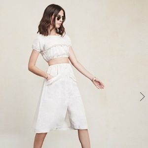 Reformation Cream Skirt Size XS